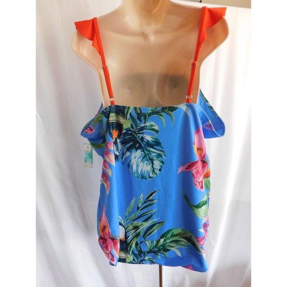 Oasis Swimsuit 3X Womens Toucan One Piece Suit Plus Size 3X - Picture 4 of 13